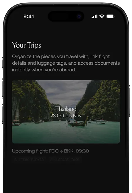 Ethereal app confirming an item's ownership and provenance while away from home